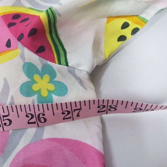 King Kameha Poly Pink Flamingo Watermelon Hawaiian Shirt XXL - Picture 10 of 12